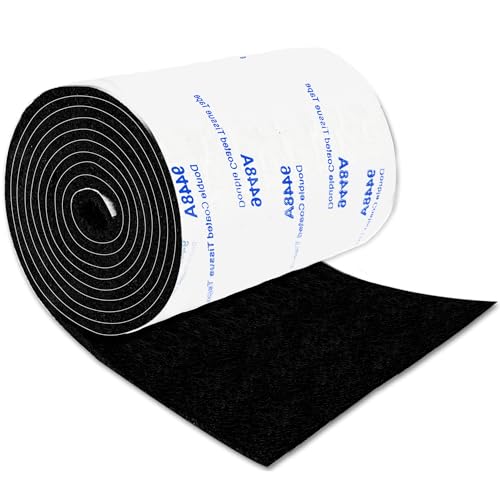 Felt Furniture Pads, Felt Pads for Furniture, 5"x 40" Black Cuttable - size: 1 Roll 5x40 inch