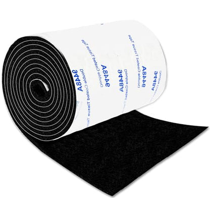 Felt Furniture Pads, Felt Pads for Furniture, 5"x 40" Black Cuttable - size: 1 Roll 5x40 inch