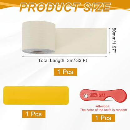 uxcell Wood Grain Repair Tape,2" x33ft Grain Repair Patch,Cream Wood - color: Cream Wood, size: 2 Inch x 33 ft