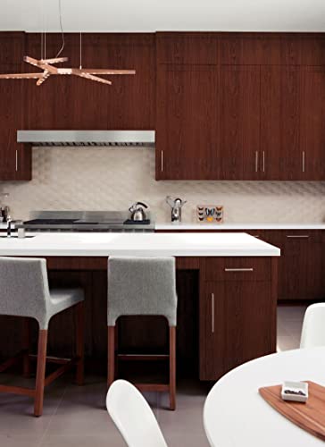 CiCiwind Contact Paper Wood Grain Wallpaper Red Brown Wall Paper Peel and Stick Removable Self Adhesive Thicken Textured Decoral Cabinets Drawer Countertop Waterproof Easy to Clean 78.7”x17.7” - size: 17.7" x 78.7"