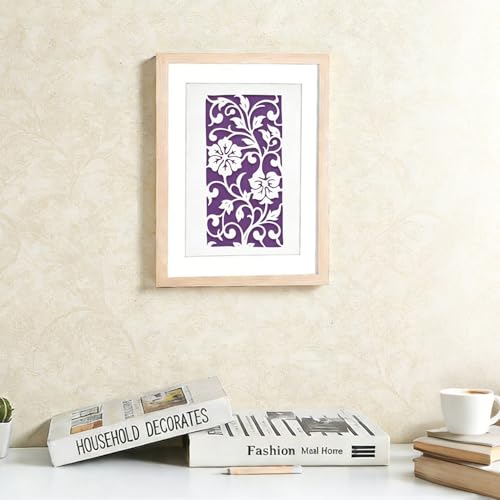 8 Pcs Tree Texture Stencils for Painting Reusable Plastic 4.52×8.66 Inch Tree Branches Stencils Drawing Templates for Crafts DIY Wall Canvas Notebook Knit Card Wood - color: Style E