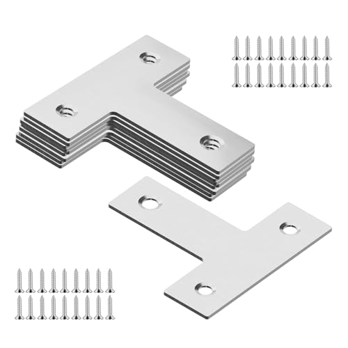 10pcs 40mm Flat T Shape Repair Mending Plate - size: 10Pcs 40 T Shape