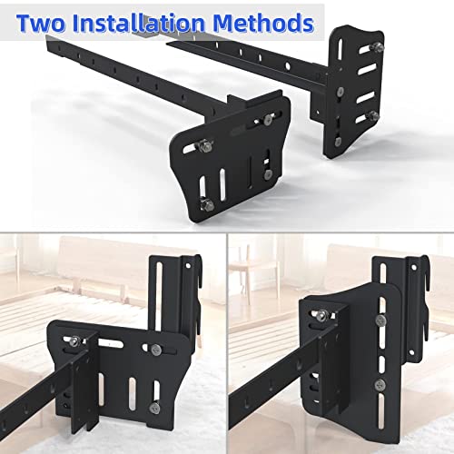 ZhouDaShu Bed Frame Brackets Adapter, Headboard Brackets for Metal Bed Frame,Headboard Attachment Kit,2Pcs Queen Bed Modification Plate - style: bed frame brackets for headboard