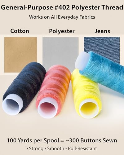 Vellostar Large Sewing Kit for Adults, 150-Piece Set, 36 Colors, 30 Needles - color: Large Black