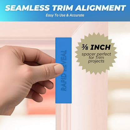 Trim Reveal Tool 3/8" - Precision Trim Gauge - Door Reveal Marking Tool - Non-Damaging Hard Plastic - Accurate Jamb Marking - Finish Carpentry & Woodworking DIY - Made in the USA (3/8 Inch Spacer) - size: 3/8 Inch