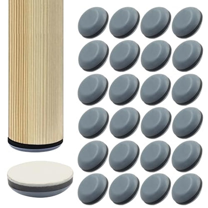 Round Adhesive Furniture Sliders, 24 Pcs, 3/4inch (19mm) - size: 3/4 inch (19mm)