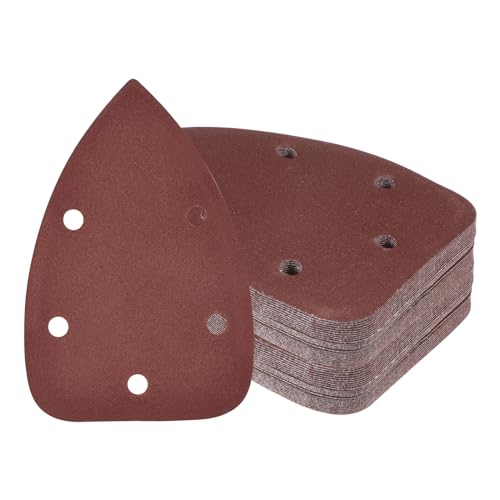50pcs Mouse Sander Detail Sandpaper 240Grit 3.5"x5.5" Triangle - size: 240 grit
