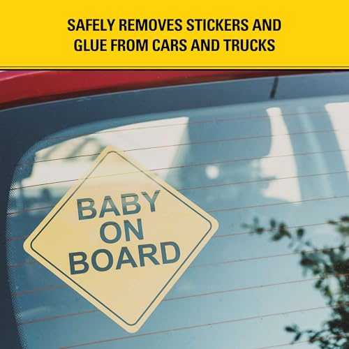 STANLEY T242 Label & Sticker Remover - Automotive-Grade Adhesive Cleaner - Safely Removes Adhesive Residue on Auto Surfaces - 5 oz - 2 Pack