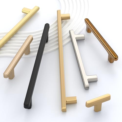 2244 10 Pack Kitchen Cabinet Knobs Champagne Bronze Dresser Drawer Knobs Kitchen Cabinet Hardware for Dresser Drawers 2244 - color: Champagne Bronze, size: knob