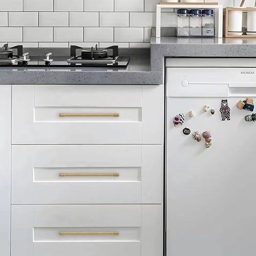 Solid Heavy Duty Jasper Pulls 10 Pack Champagne Bronze Cabinet Pulls 6 Inch Hole Centers for Kitchen Cupboard Handles Modern Drawer Pulls Bathroom Champagne Brass Cabinet Pulls - color: Champagne Bronze, size: 6 inch(152mm) Hole Center