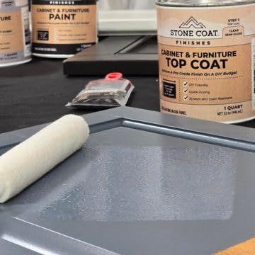 Stone Coat Cabinet and Furniture Top Coat, 1 Quart, Clear Semi-Gloss - color: Clear Semi-Gloss, style: Semi-Gloss Top Coat