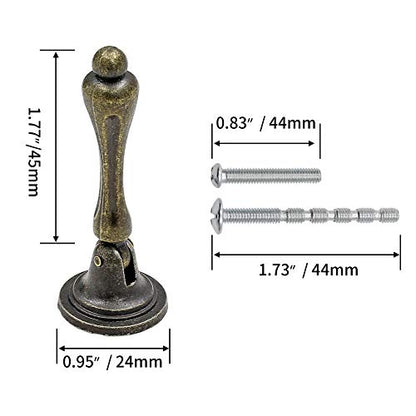 Bonsicoky 6Pcs Antique Bronze Tear Drop Pulls
