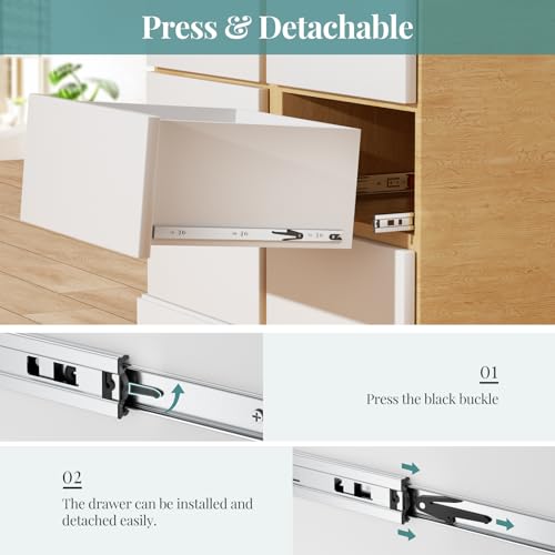 24 Inch 5 Pair Soft Close Drawer Slides, 3 Full Extension,Kitchen Cabinet Drawer Runners, 100LB Load Capacity - size: 24 Inch, style: Soft Close-5 Pair