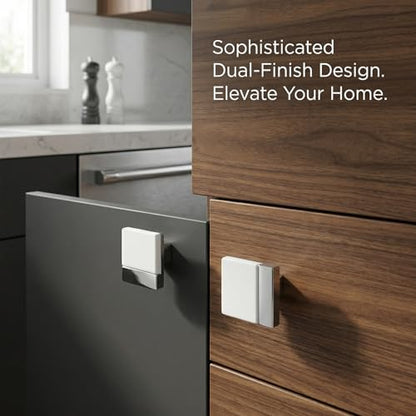 10 Pack White Silver Cabinet Pulls & Handles, 3.7 Inch Hole Center - color: White Silver, size: 4.8in/122mm