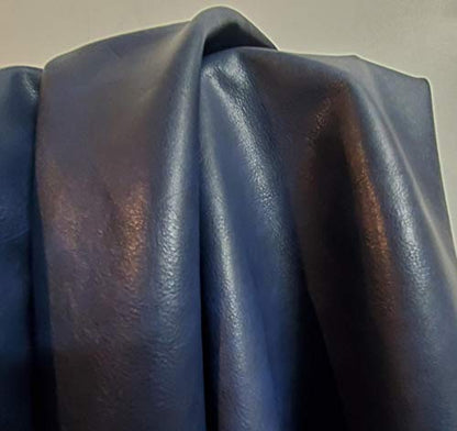Vegan Faux Leather Synthetic Pleather 0.9 mm Navy Madison 1/2 Yard 18-20 inch Wide x 54 inch Length Soft Smooth Upholstery Half Yard (18" x 54") (Navy) - color: Navy