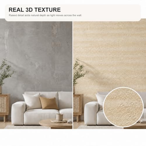 Peel and Stick Wall Panels, 3D PVC Roll, 23.82 x 110 in, 1 Roll - color: TV, size: 1 roll x23.82in x 110in