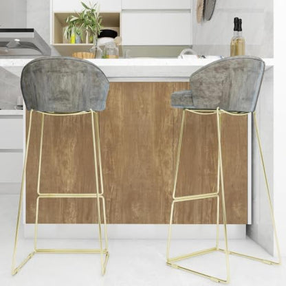 CAX Brown Wood Grain Contact Paper Peel and Stick Wallpaper Kitchen Counter - color: Brown, size: 17.3" x 118"