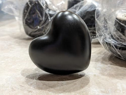 10 Pack Black Ceramic core knob Heart Shape Drawer Knob Kitchen Cupboard Pull Handle with Screws