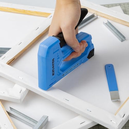 Light Duty Staple Gun for Wood, Blue Upholstery Staple Gun Kit - color: Blue