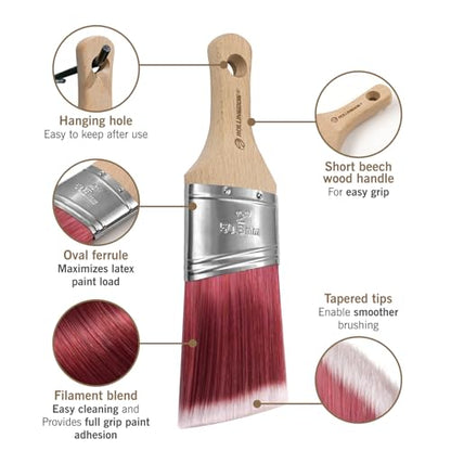 ROLLINGDOG 2" Angle Sash Paint Brush - size: 2"Paint Brush