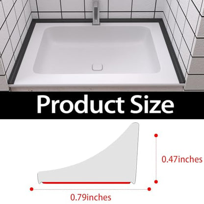 Raycity Silicone Shower Threshold Water Dam Barrier, 39 Inch, Black - color: Black, style: 39Inch