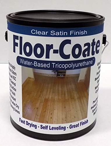 Floor-Coate Clear Hardwood Floor Finish Polyurethane Water-Based Durable Finish- Underwriters Labs reviewed for nontoxicity