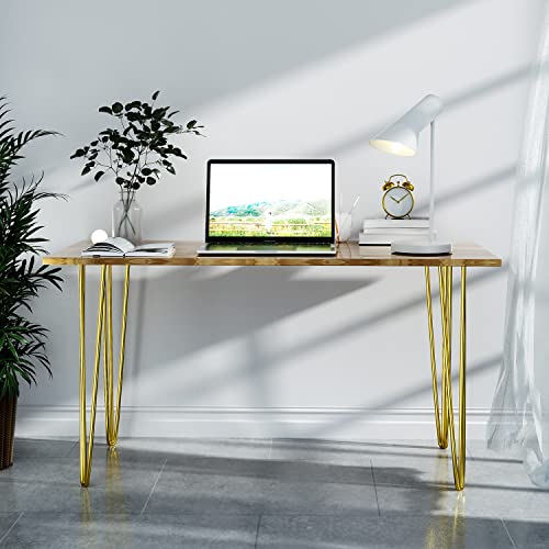 Osring 24 Inch Furniture Hairpin Legs Gold,1/2" Dia 3-Rods Metal Table Feet - color: Gold, size: 24 Inch