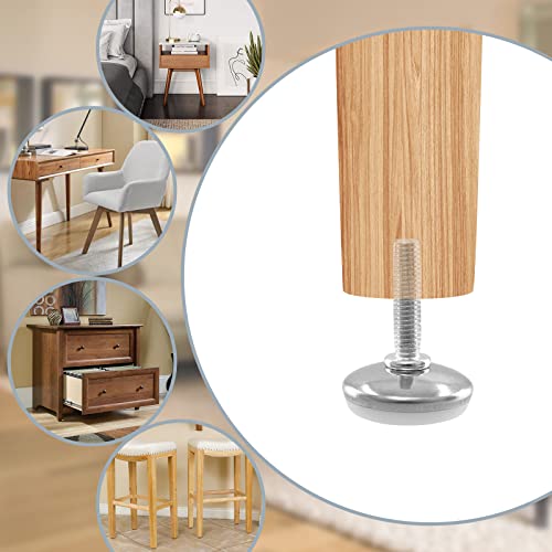 20Pcs M6 Thread Furniture Levelers M6 Table Leveling Feet Adjustable Leveler Feet Screw On Furniture Glide Leveling for Chairs, Table, Cabinets, M6 x 25mm Thread Rod - size: M6 x 25mm, 20Pcs
