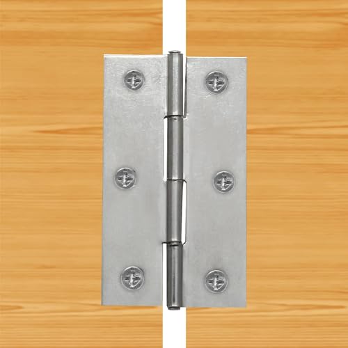 Piutouyar 12 Pack Butt Hinge 2.5 Inch Mini Hinges, Silver - size: 2.5 Inch