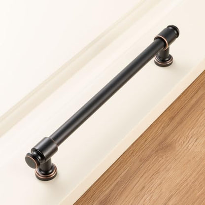 KOOFIZO 10 Pack 7-1/2 in Oil Rubbed Bronze Cabinet Pulls, Drawer Handle P11 - color: Oil Rubbed Bronze, size: 7-1/2" CC