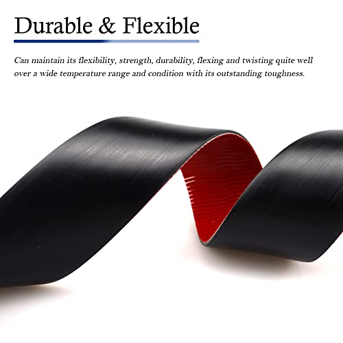 LSGCQ Neoprene Rubber Strips with Adhesive Backing Rubber Sheets - size: 2” Wide x 1/8" Thick x 10' Long
