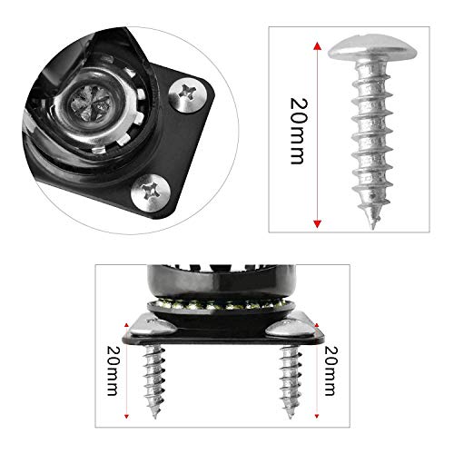 2" Caster Wheels Set of 4, Heavy Duty Casters with Brake - size: 2 inch