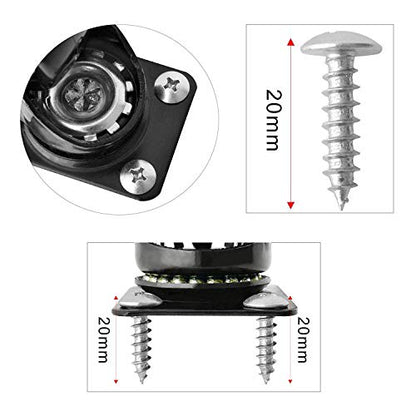 2" Caster Wheels Set of 4, Heavy Duty Casters with Brake - size: 2 inch