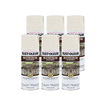 Rust-Oleum Stops Rust Multi-Color Textured Spray Paint, Caribbean Sand - color: Caribbean Sand, size: 12 Ounce (Pack of 6)