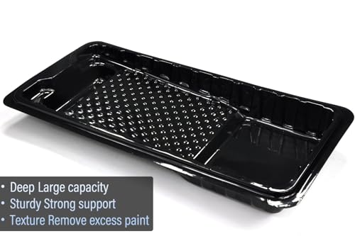 Great Andrew 4 Inch Paint Tray Liner, 12 Pcs Disposable Plastic Paint Tray - size: 12 Pack, 4 Inch