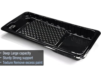 Great Andrew 4 Inch Paint Tray Liner, 12 Pcs Disposable Plastic Paint Tray - size: 12 Pack, 4 Inch