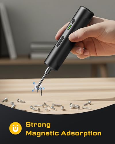 MrToNo Electric Screwdriver Set, Power Screwdriver with 33 Magnetic Bits