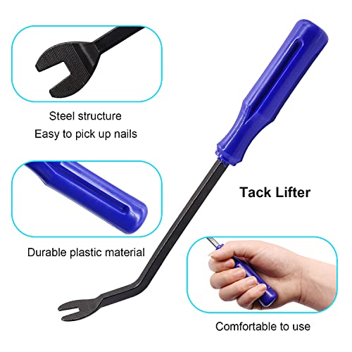 5PCS Upholstery Tools Kit - Dual Head Soft Rubber Mallet Hammer with 2PCS Replacement Head, Nail Tack Remover Tool & Removal Pliers for Furniture Floor Jewelry Craft Project etc