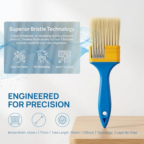 2 Inch Paint Brush Set - 40-Count Chip Brushes
