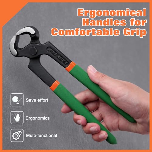 End Cutting Pliers 8 Inches PVC Handle, Stiletto Nail Puller Pliers for Women Wire Cutting, Shoe Heel Repair - style: 8" End Cutting Pliers