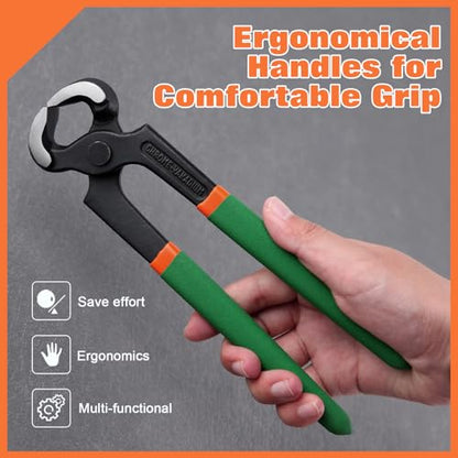 End Cutting Pliers 8 Inches PVC Handle, Stiletto Nail Puller Pliers for Women Wire Cutting, Shoe Heel Repair - style: 8" End Cutting Pliers