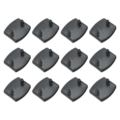 uxcell 12Pcs 50mmx9mm Plastic Bed Slat Center Caps Bed Slat Cover Gray - color: Grey, size: 50mm x 9mm