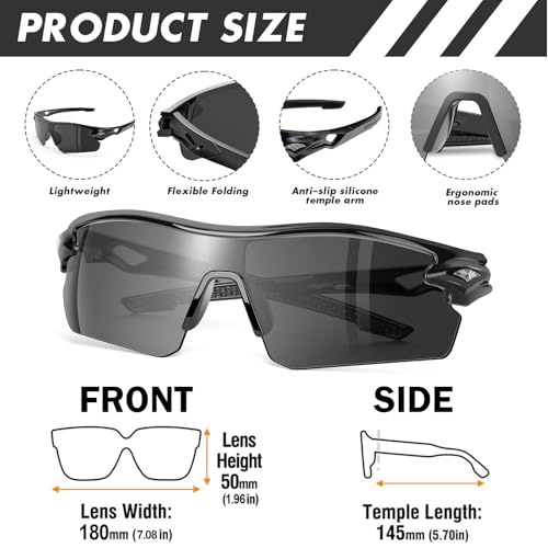6 Pack Safety Glasses, ANSI Z87.1+UV Protective Eyewear, Impact Resistant Anti-Scratch Safety Goggles for Men Women - color: Gray