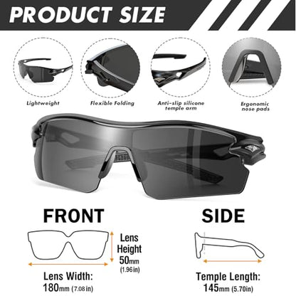 6 Pack Safety Glasses, ANSI Z87.1+UV Protective Eyewear, Impact Resistant Anti-Scratch Safety Goggles for Men Women - color: Gray