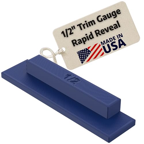 Supply Sons - Rapid Reveal Trim Tool - 1/2" Trim Gauge - Door Reveal Marking Tool - Durable Plastic - Accurate Jamb Marking - Finish Carpentry & Woodworking Tool - Made in The USA (1/2 Inch Spacer) - size: 1/2 Inch