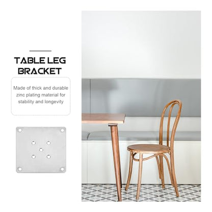 Mounting Plates for Furniture Legs: 8 PCS Table Leg Mounting Plate Furniture Leg Attachment Plates Flat Connector Attachment Bracket Base for Sofa Cabinet Chair Seat Repair Replacement