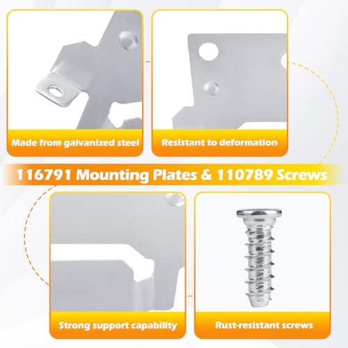 116791 110789 Mounting Plates Replacement for IKEA Bed Frame Brackets Part