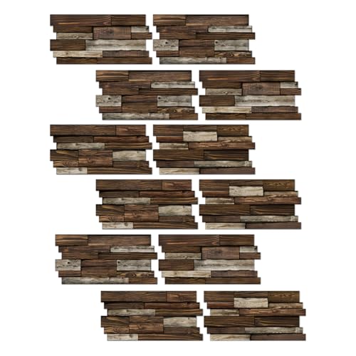 Peel and Stick Backsplash Tile Wall Stickers 24pcs 9.68x4.72 inch - color: Hzw-xy-htp-105
