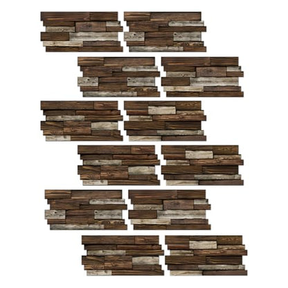 Peel and Stick Backsplash Tile Wall Stickers 24pcs 9.68x4.72 inch - color: Hzw-xy-htp-105