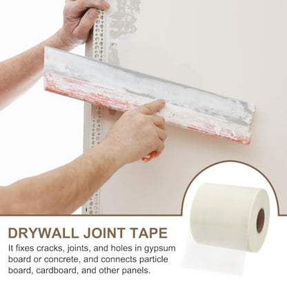 PATIKIL Drywall Repair Mesh Tape, 8 inch x 328 ft Fiberglass Repair Patch Self-Adhesive Dry Wall Joint Tape 12 Mesh Wall Hole Crack and Seam Patch, White - size: 8 inch x 328 Feet